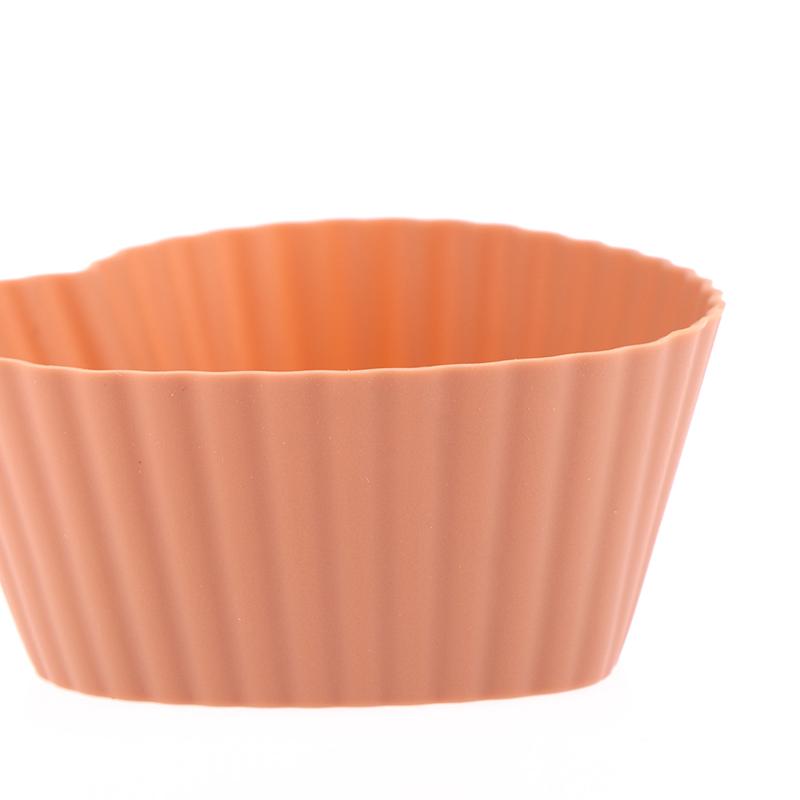 8Pcs Multi-Shape Silicone Cupcake Liners Baking Cups Non-Stick Reusable Diy Cake Pudding Muffin Liners Pastry Cake Baking Mold