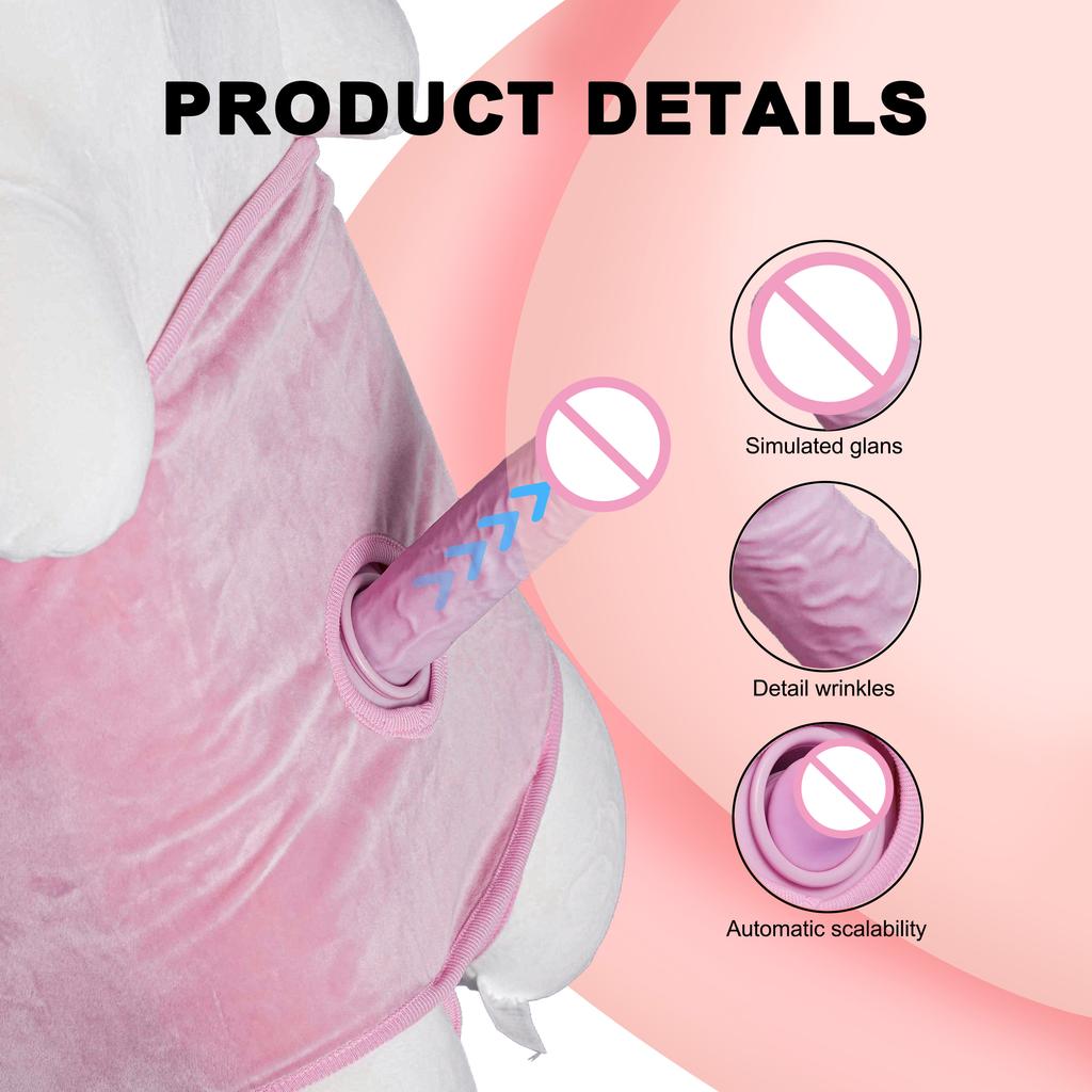 Милая кукла Автоматическая толкающая Вибрирующая Секс-машина для женщин Подушка в виде белого медведя Пульт дистанционного управления Вращение на 360 градусов Имитация Секс-игрушки