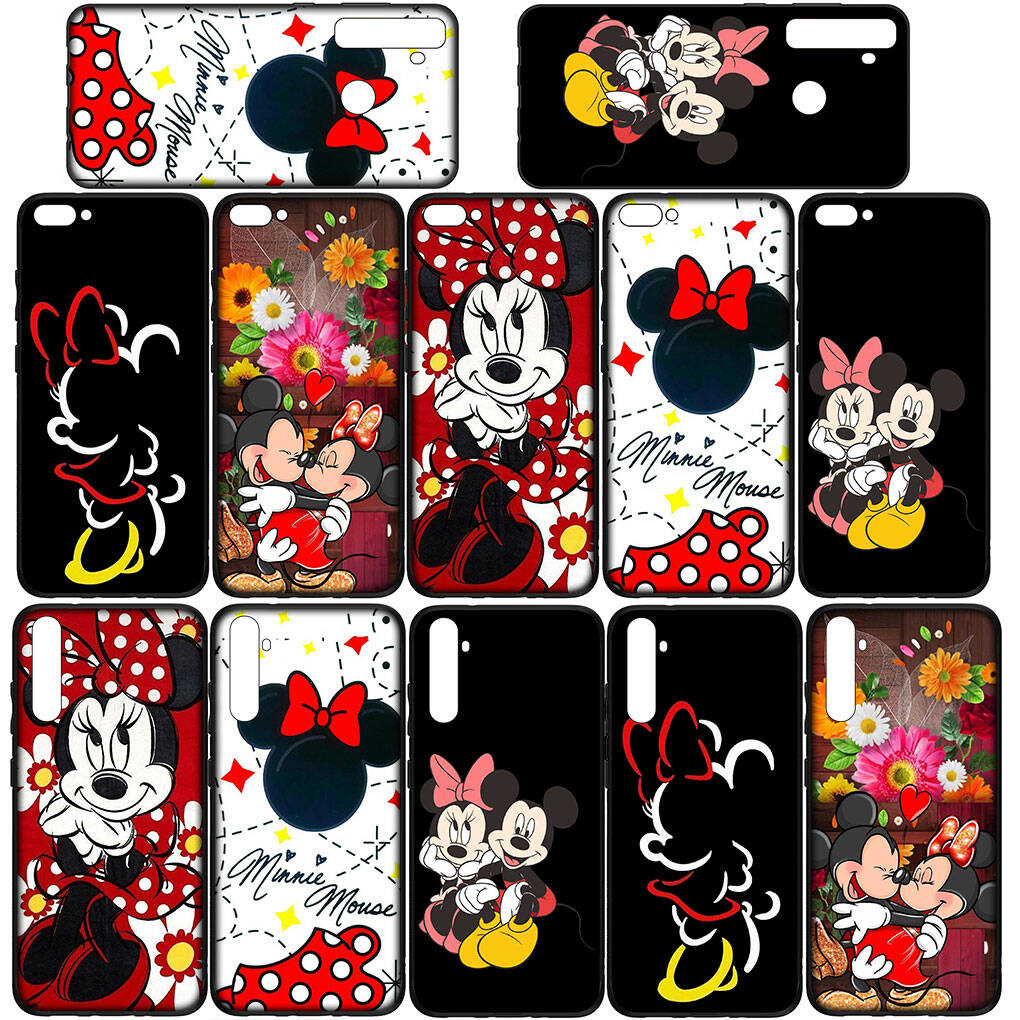 Чехол для iPhone 17 16 15 Xiaomi Poco Redmi Note 14 13 12 11 Pro Max 9 16e Samsung Galaxy S25 S24 S23 OPPO Huawei Микки Розовый Минни Маус Чехол для телефона