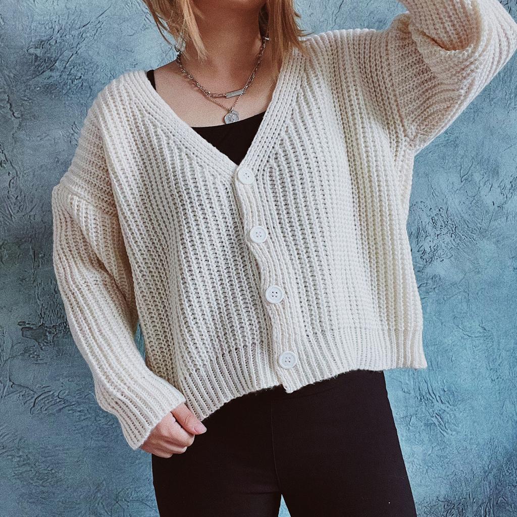 Осенние кардиганы свитера для женщин Зимние длинные рукава однобортные вязаные свитера Верхняя одежда Пальто