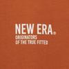 NEW ERA Short Sleeve Oversized Cotton Tee Typography Rust Orange S
