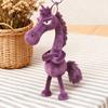 Plush Horse Bag Charm 2026 Year of The Horse Keychain Car Rearview Mirror Pendant Soft Pony Doll for Good Luck
