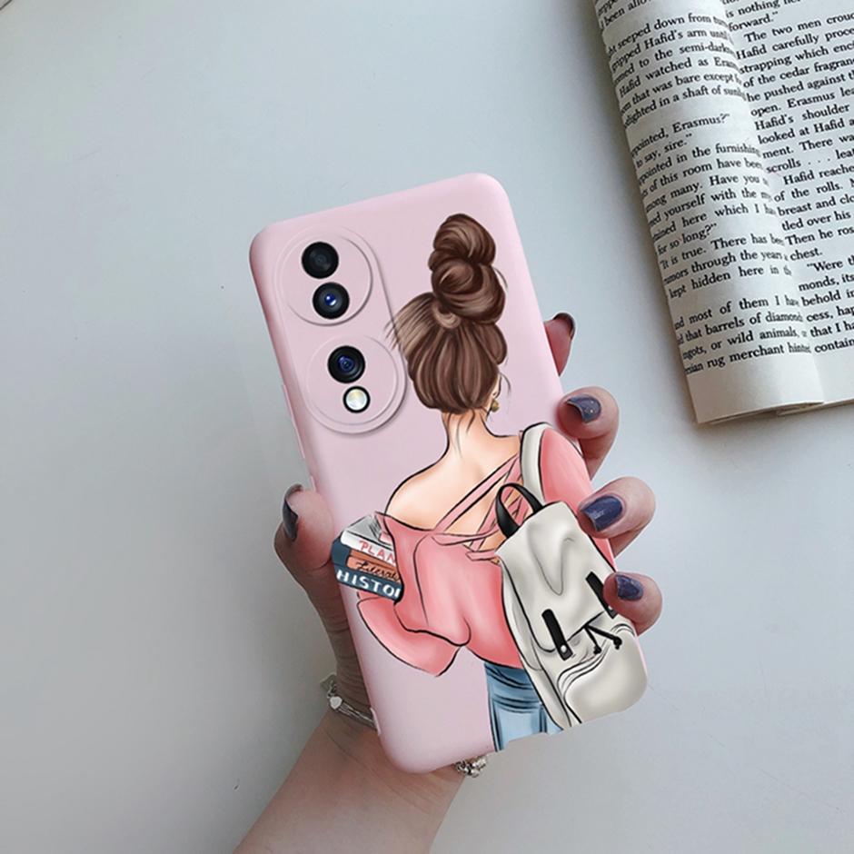 For Honor 70 Case Honor FNE-AN00 Back Cover Girl Painted Silicone Soft Shell Phone Cases for Huawei Honor 70 Coque Honor70 Funda