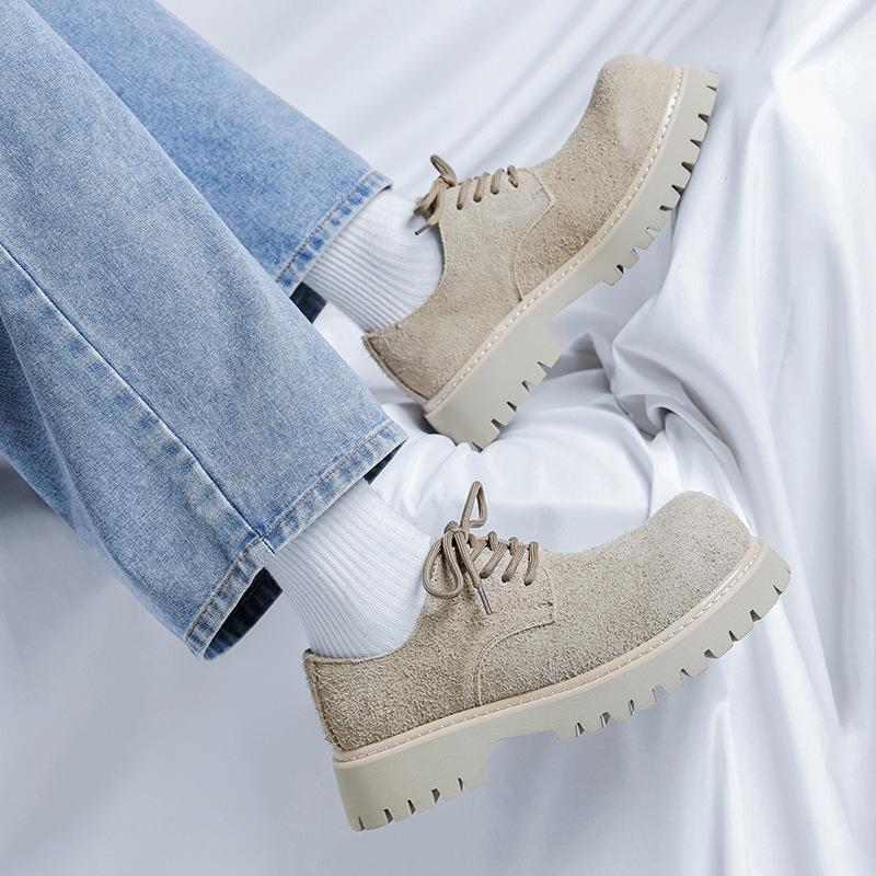 Американская одежда ретро большая голова инструментальная обувь нишевая обувь дерби высокая уличная пара кожаные туфли для поездок на работу 1039-R