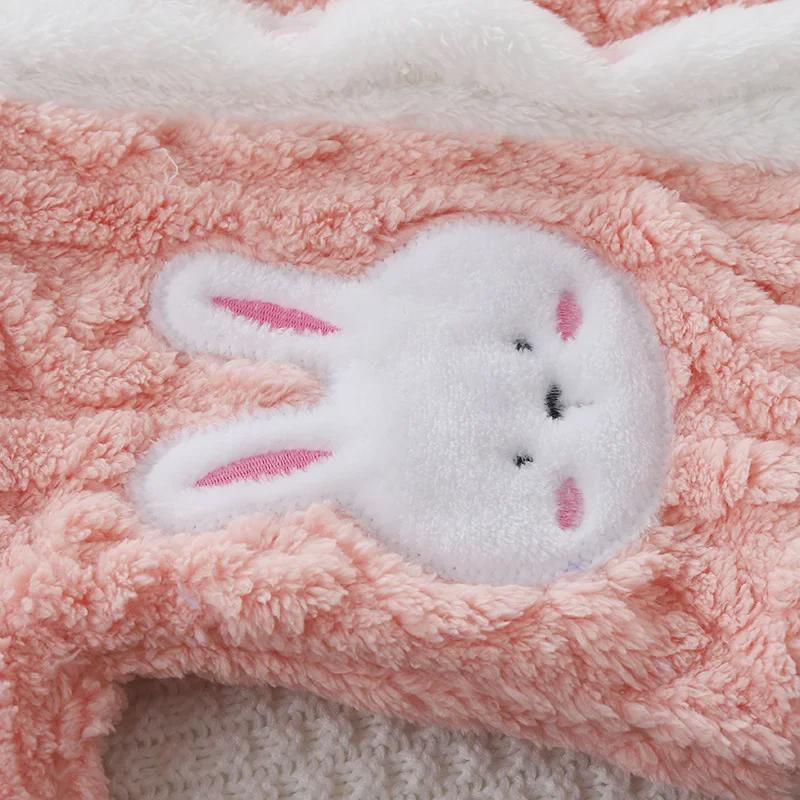 Пижамный комплект из кораллового флиса для девочек: Стильный, толстый и очень милый зимний костюм для детей от 1 до 10 лет