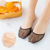 Anti-Slip Silicone Dotted Summer Women Hosiery Half Palm Socks Invisible Socks Forefoot Insoles