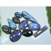 15X23-18X50MM Natural Blue Labradorite Mix Cabochon Loose Gemstone 10Pcs Lot LL-982
