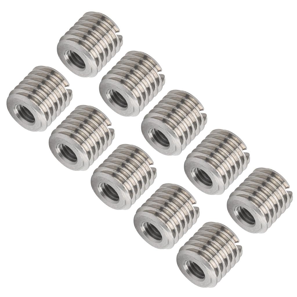 10Pcs Thread Inserts Male Female Reducing Nut Stainless Steel Repair Tool Hardware Fastener
