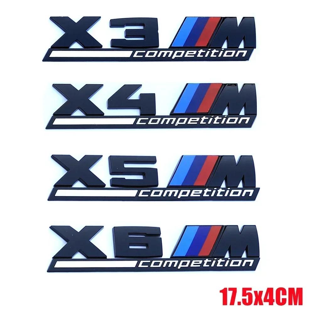 1PCS Car Stickers Car Trunk Sticker Car Badge For BMW X3 X4 F25 F26 G01 G02 X5 G05 X6 F15 F16 E70 E71 M Competition HX9