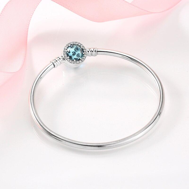 Новые 925 стерлингового серебра Шарм Любовь Розовая роза Браслеты Браслеты Diy для модных украшений Женские аксессуары Модные украшения Подарок