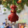 Рождественская елка, украшение в форме курицы, реалистичный внешний вид, мультяшный подвесной кулон, кольцо для ключей от автомобиля, украшение, подарок