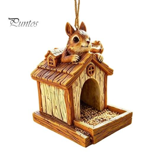 Кормушка для диких птиц, смоляная кормушка для белок, подвесная на улице, синтетическая, для сада, заднего двора, патио, прочная