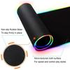 Коврик для мыши Черепашки-ниндзя Геймерский RGB Коврик для стола Коврик для клавиатуры Игровые ноутбуки Светодиодный коврик для мыши Защита стола Аниме Мышь