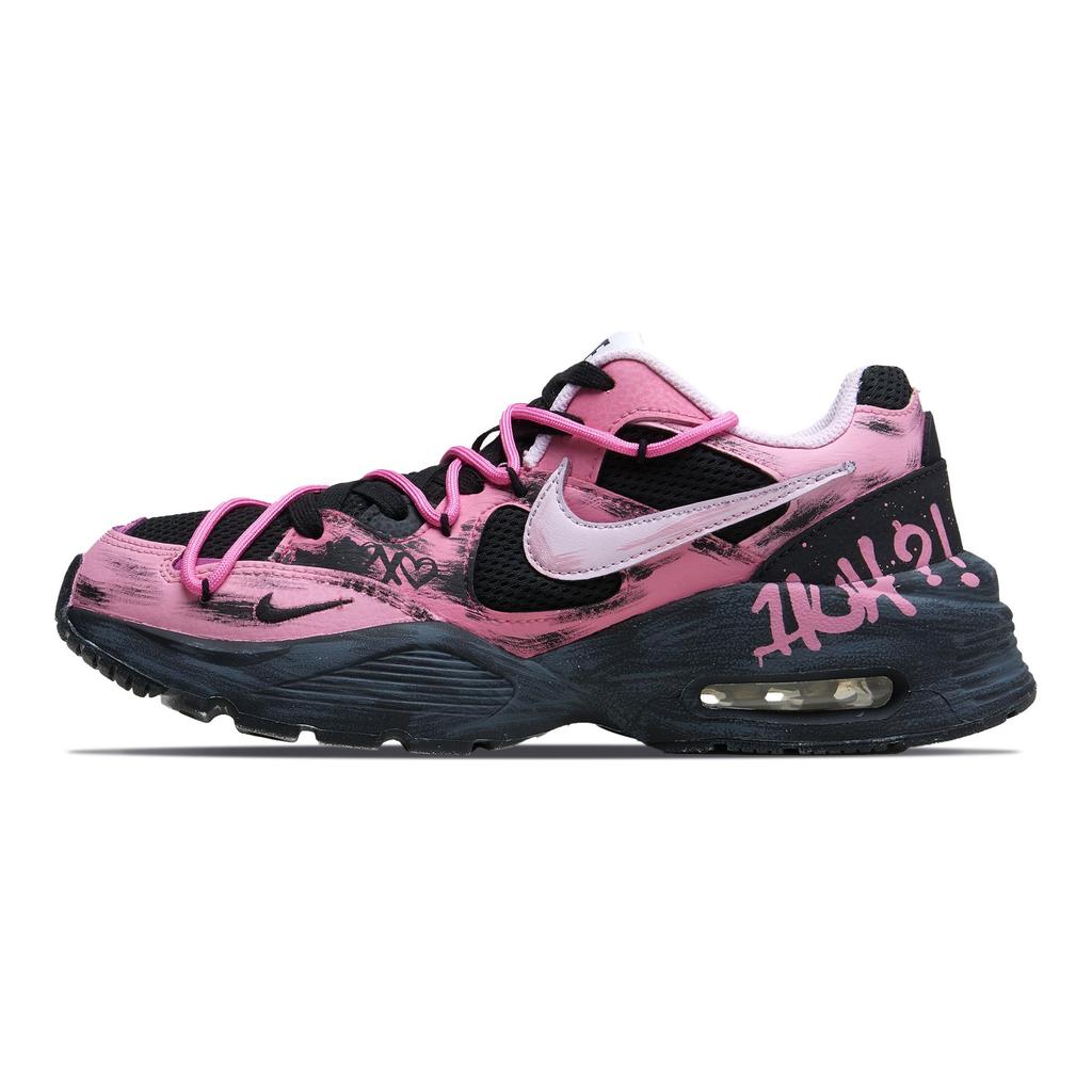 Nike Кроссовки Air Max Fusion Low Casual для бега Женские Черно-розовые CJ1671-100(Команда196-)