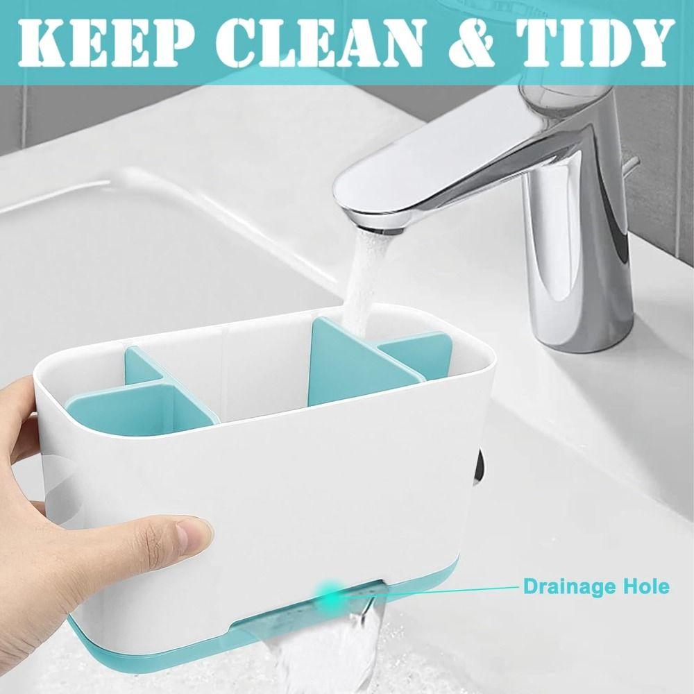 Multi-functional Toothpaste Holder Plastic Bathroom Storage Organizer Toothbrush Holders Home