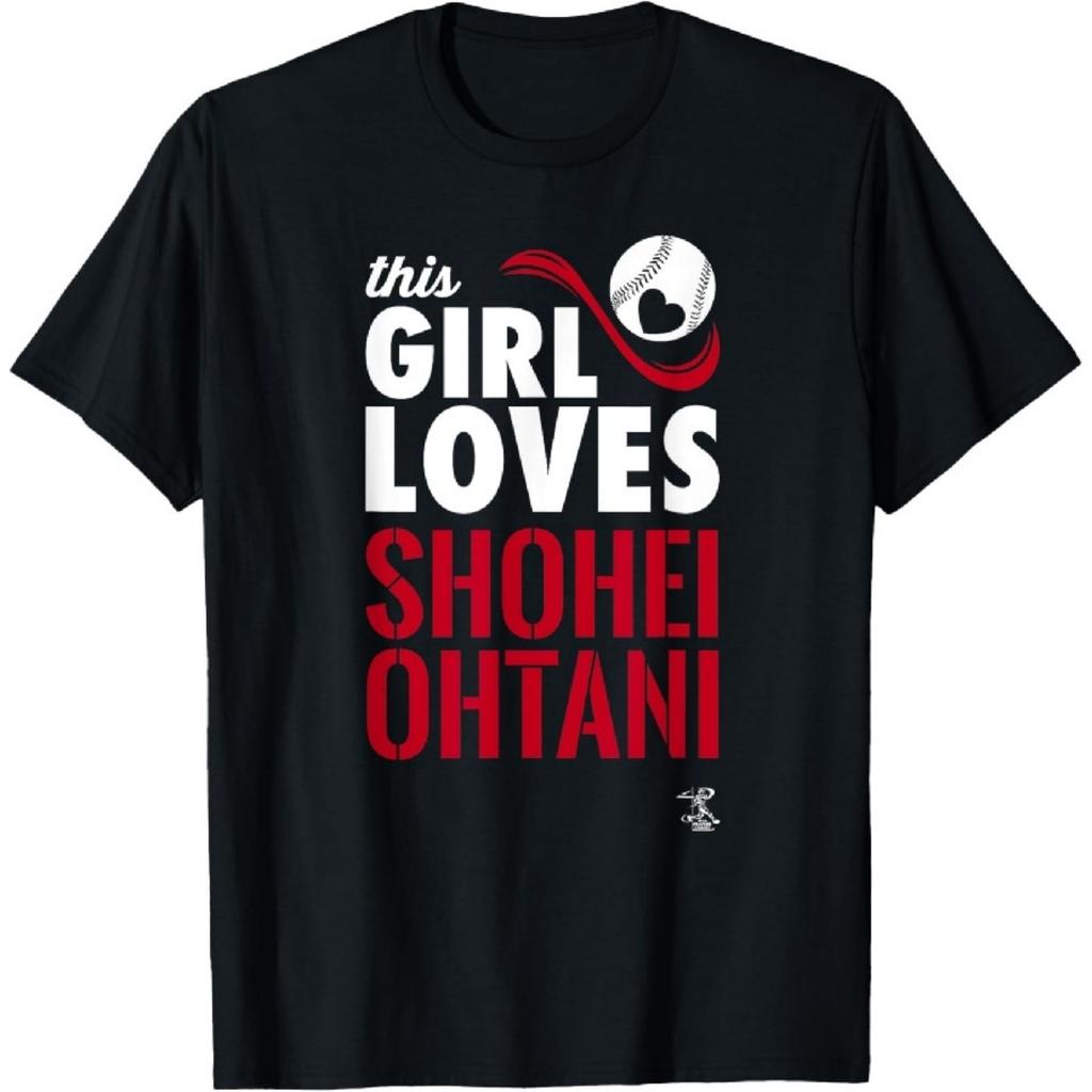 Shohei Ohtani This Girl Loves Los Angeles Baseball MLBPA T-Shirt