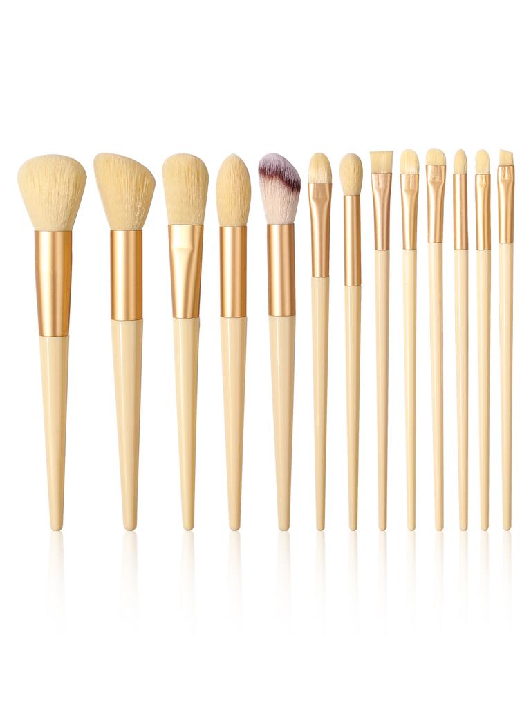 1/3/13/20 Professional Makeup Brush Set,including 13 Brushes,3 Makeup Sponge Eggs,3 Triangular Powder Puffs and 1 Storage Bucket