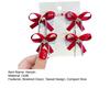 2Pcs Hairpin Soft Ribbon Bowknot Decor Smooth Edges No Hair Pulling Rhinestone Bow Chain Tassels Hair Clip Kids Hair Accessories