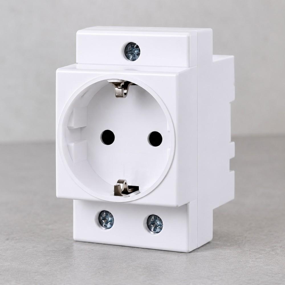 Export Type Modular Power Socket AC30 Panel Mount Socket Durable DIN Rail Socket Industrial Use