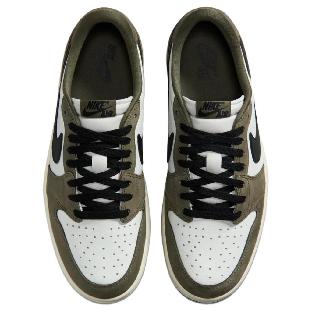 Jordan Air Jordan 1 Low Винтажные Баскетбольные Кроссовки Мужские Оливково-Зеленые HQ6998-200