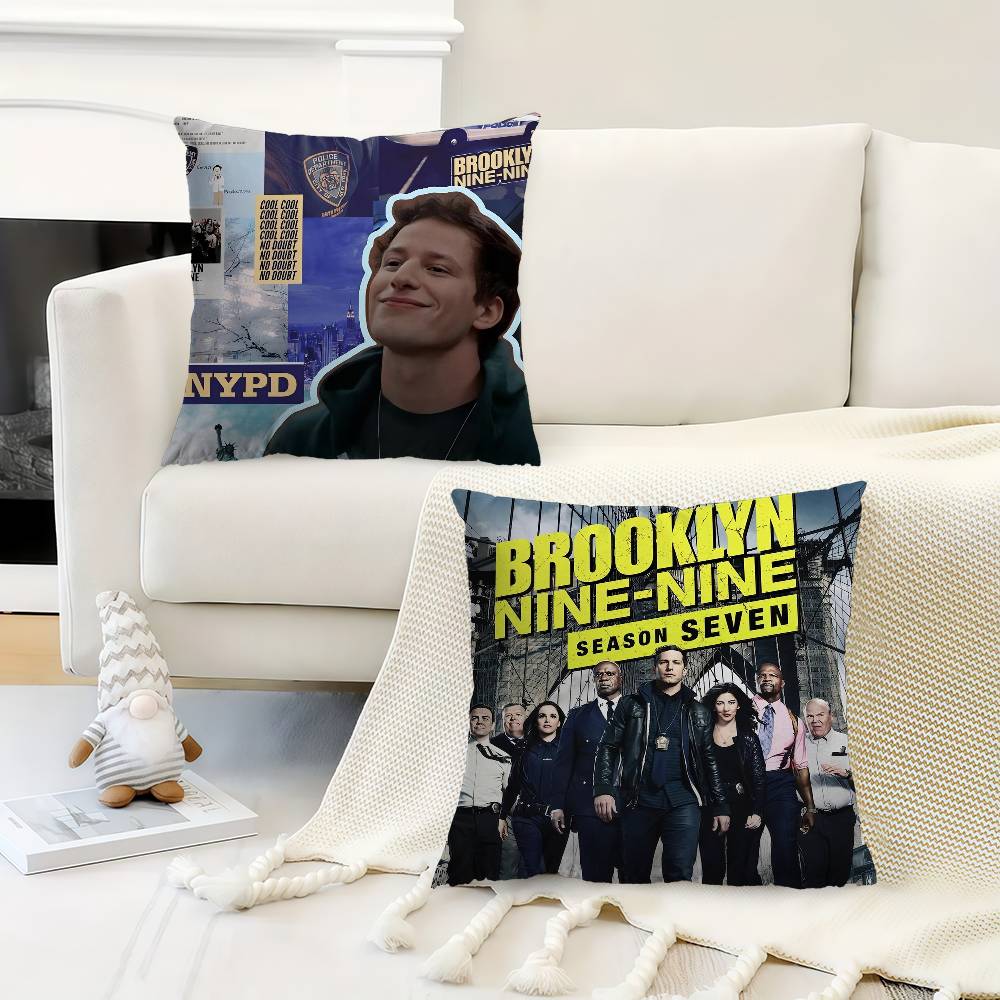 Sitcom BBrooklyn NineNine Pillow Covers Cartoon Sofa Decorative Home Doublesided Printing Short Plush Cute Cushion Cover