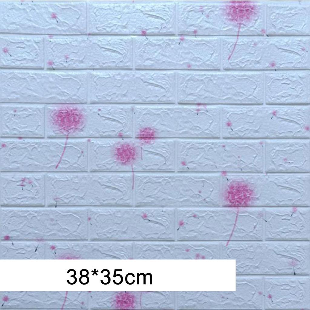 10x Large 3D Tile Brick Wall Sticker Self-adhesive Waterproof Foam Panel Set