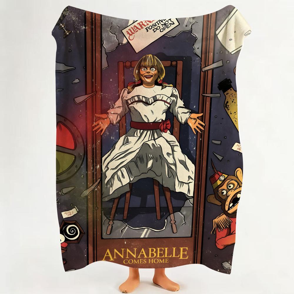 Movie A Annabelle Flannel Blanket Suitable for Sofa Living Room Bedroom