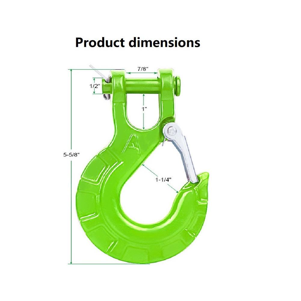 3/8" лебедочный крюк Макс 15 тонн сверхпрочный кованый легированный стальной синтетический трос лебедка крюк замок скоба скользящий крюк для квадроцикла UTV прицеп