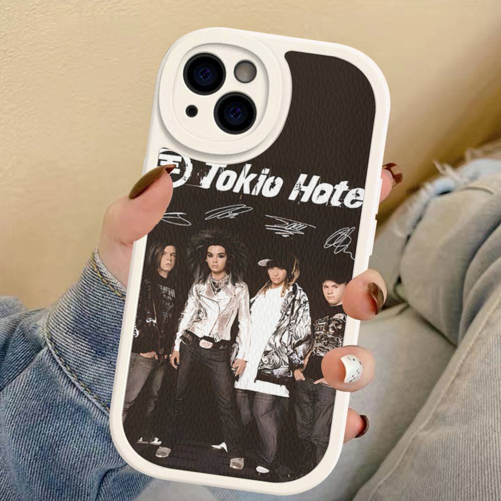 Чехол для телефона с изображением группы Tokio Hotel для iPhone 16 15 14 13 12 11 Pro Max Plus Мягкая кожаная крышка
