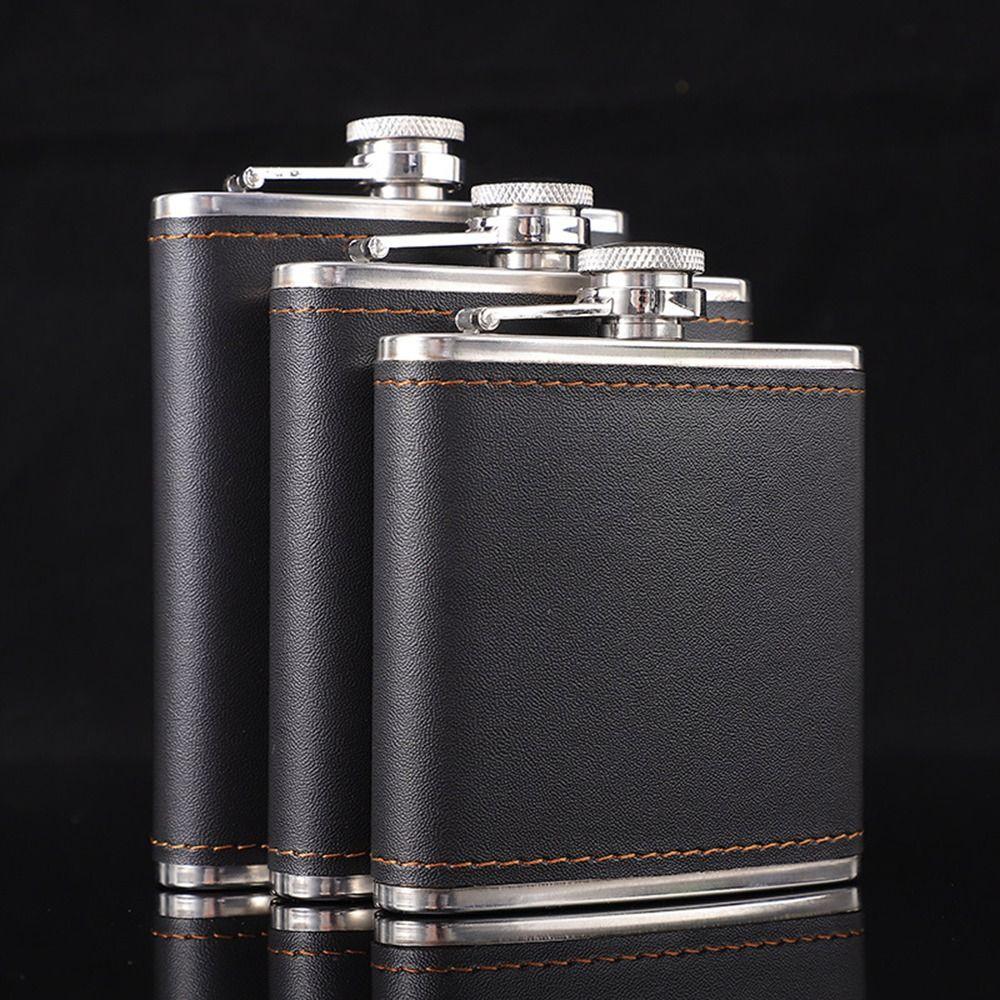 Stainless Steel Liquor Flask 9oz Whisky Flagon Mini Wine Cup  Wedding Party