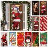 Atmosphere Arrangement Door Banner Door Hanging Window Sign Banners Fashion Fabric Flag  Christmas