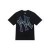 New MLB MONOGRAM Collection New York Yankees SS24 T Shirt Unisex Black 3ATSM1643-50BKS