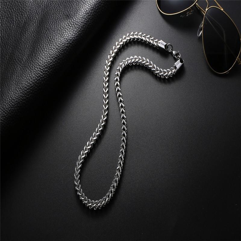 Ожерелье в стиле хип-хоп, мужская цепочка из титановой стали, толстое индивидуальное украшение, аксессуары для уличных танцев для мальчиков, ожерелье