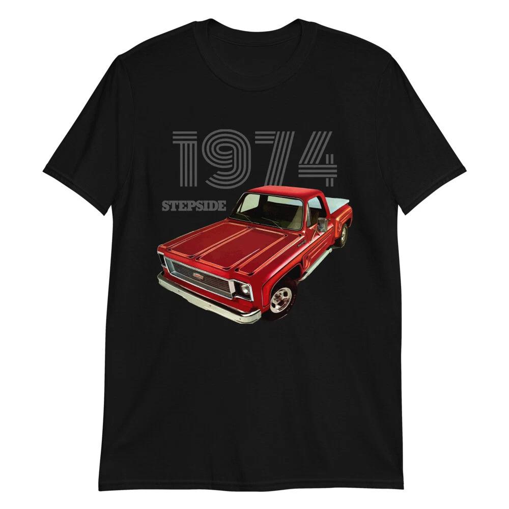 1974 Chevy Stepside Pickup Truck Short-Sleeve T-Shirt