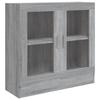 VidaXL Armoire à vitrine Sonoma gris 82,5x30,5x80 cm Bois d'ingénierie 815616