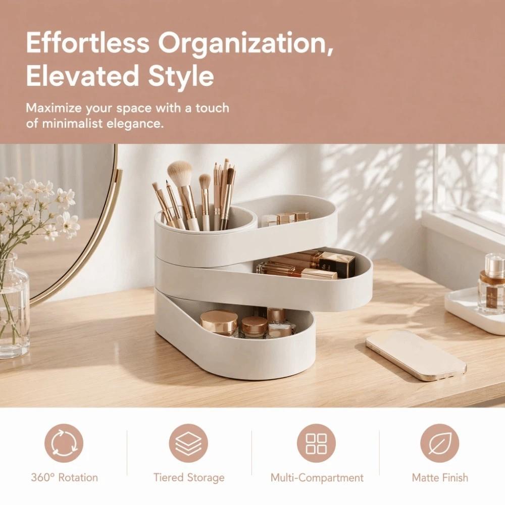 Minimalist Makeup Brush Storage Bucket Large Capacity Jewelry Storage Box Student Desktop