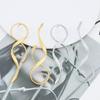 Простые модные серьги с темпераментом, геометрическая асимметрия, линия, художественный смысл, украшения, серьги в крутом стиле, женские.