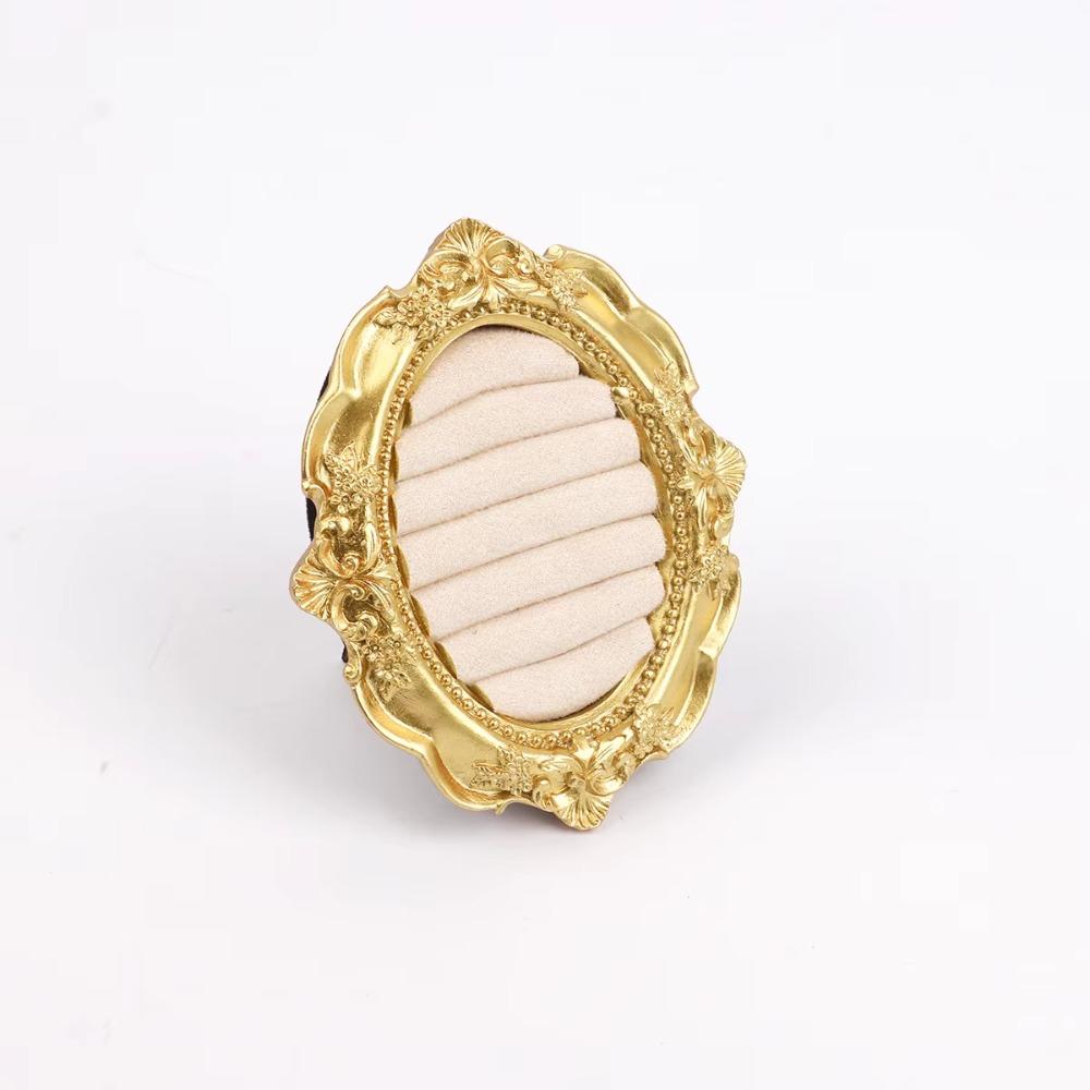 Photo Frame Ring Display Stand European-style Jewelry Storage Tray Organizer Rack