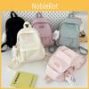 Color Solid Student Schoolbag Large Capacity Backpack Outdoor Leisure Travel Bag
