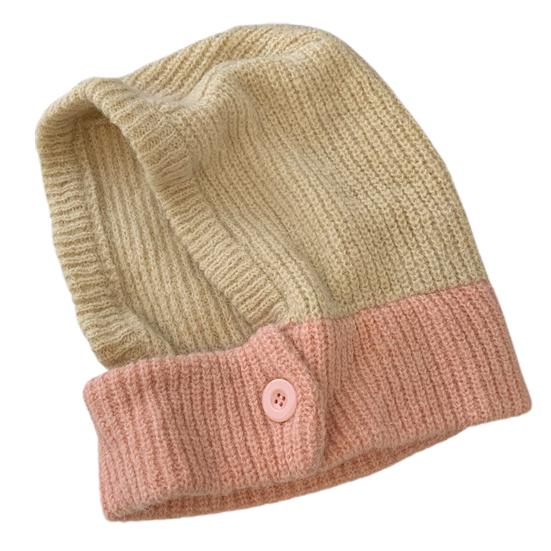 Женская зимняя ветрозащитная теплая вязаная шапка, головной убор, супермягкая износостойкая ультра-толстая теплая шапка-шарф, шапка