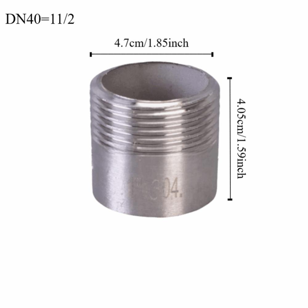 Трубные фитинги из нержавеющей стали Односторонний наружный 1/8"1/4"1/2"3/8" 3/4" 1" 2 Комплект монтажных гаек Адаптер Соединитель Высокое давление