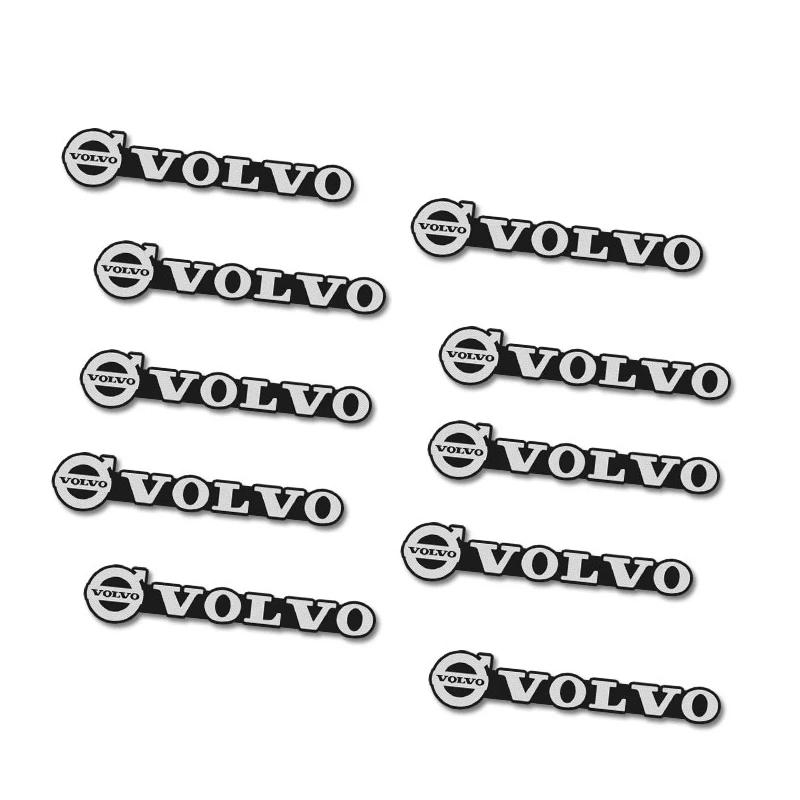 AALD1 Car Audio Decorate 3D Aluminum Badge Emblem Sticker For Volvo XC60 V40 XC40 V60 XC90 S60 V70 S90 CX70 V90 EX90 S80 EX30 AWD V50