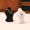 1/12 Dollhouse Necklace Display Stand With Necklace Dollhouse Jewelry Stand Dollhouse Accessories Micro Scene Photo Props