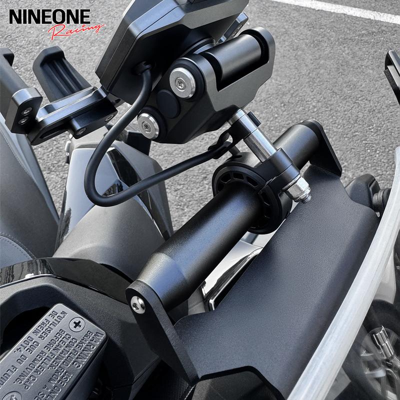 For Honda Forza350 Forza 350 NSS350 NSS 350 2021-2025 Motorcycle Navigation Bracket GPS Phone Mount Adapt Holder CarbonSteel