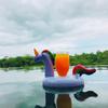 Air Mattresses for Cup Inflatable Flamingo Drinks Cup Holder Pool Floats Bar Coasters Floatation Devices Cute Toy Drink Holder