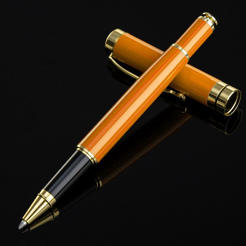 Luxury Brand Roller Ballpoint Pen Metal Office School Supplies Gold Rollerball Stationery