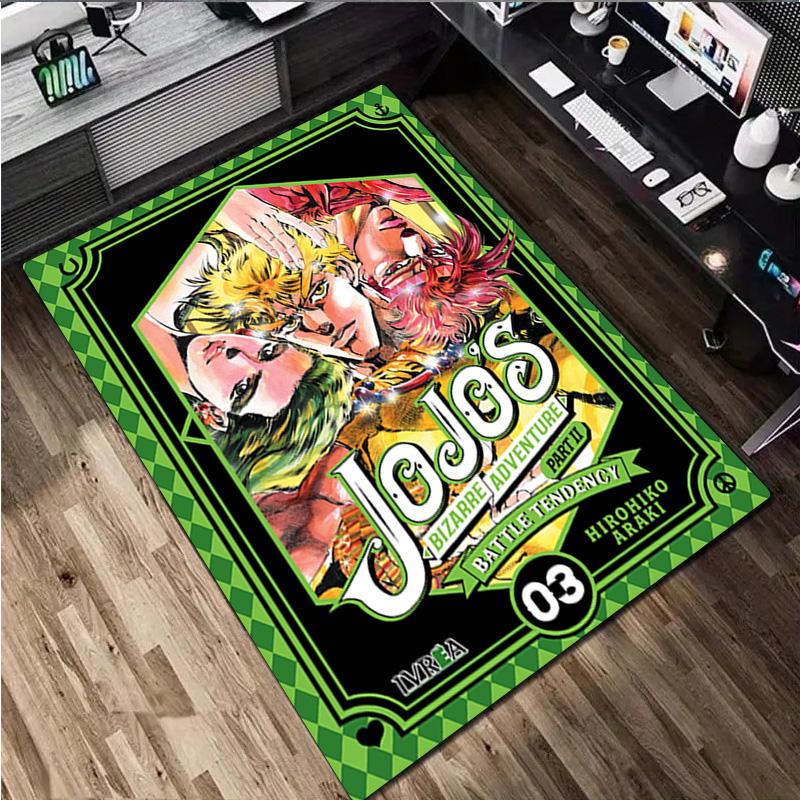 1Pc Jojo′s Bizarre Adventure Rug - Home carpet Office Decorative Carpet For Living Room Bedroom Door Mat Floor Rug Computer Chair Area Rug