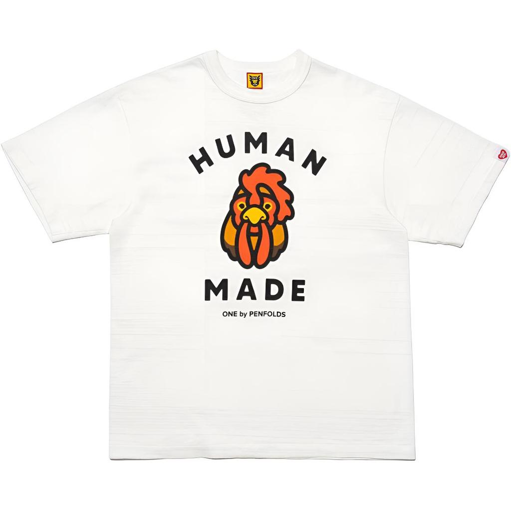 HUMAN MADE HUMAN MADE X PENFOLDS SS23 T Shirts Unisex White Crew Neck Moderate XX25TE020