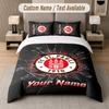 Custom Bedding Set FC St. Pauli Pattern, Print Name Text 1 Duvet Cover plus 2 Pillowcases Home Textile