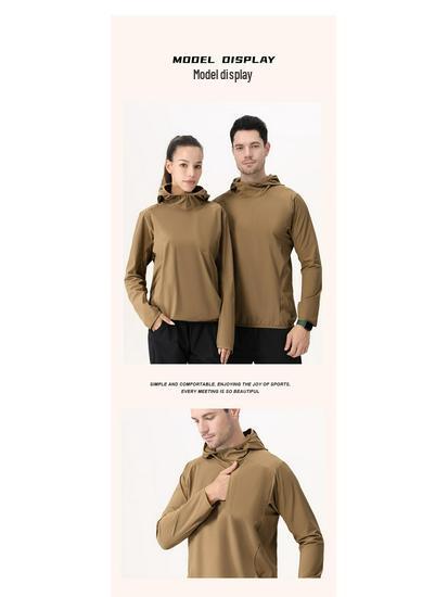 Ветрозащитная куртка для бега с капюшоном - Унисекс, водоотталкивающая, теплая, осенний спортивный пуловер для альпинизма